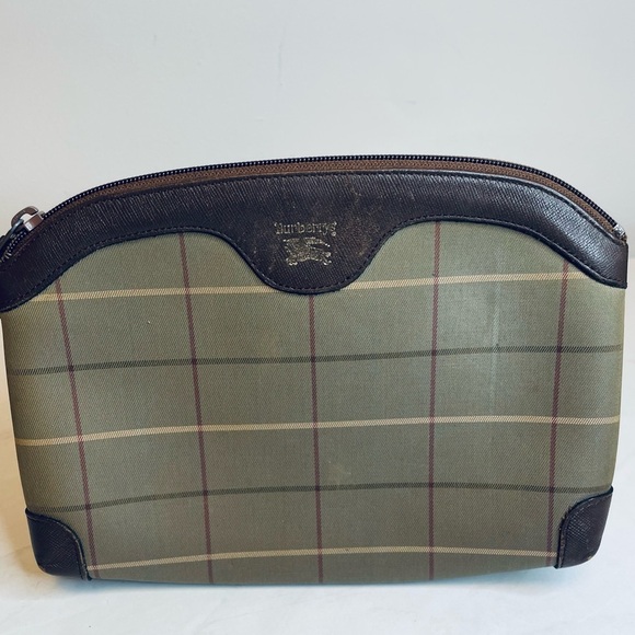 Vintage BURBERRY Clutch/Cosmetic Bag - Picture 1 of 13